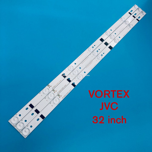 Set barete led TV Vortex , JVC 32 inch, 3 barete 7 leduri, MS-L0858 V2, 180.DT0-321800-2H 180.DT0-32D900-0H