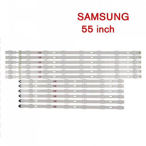 Set barete led Samsung 55 inch V5DU-550DCA-R1 V5DU-550DCB-R1 6 barete x 8led + 6 barete x 6led