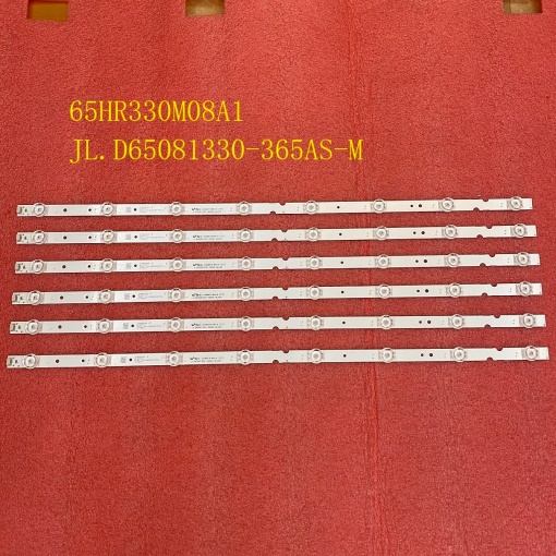 Set barete led tv TCL, Thomson 65 inch GIC65LB51_3030F2.1D_V0.3 , 65D6 65HR330M08A1 V4 , JL.D65081330-365AS-M_V03 , 4C-LB6508-HR01J-PF01J 4C-LB6508-PF01J , TCL_65D6_303_LX20200805_Ver3 V , 620MM , 6*8LED , 6V