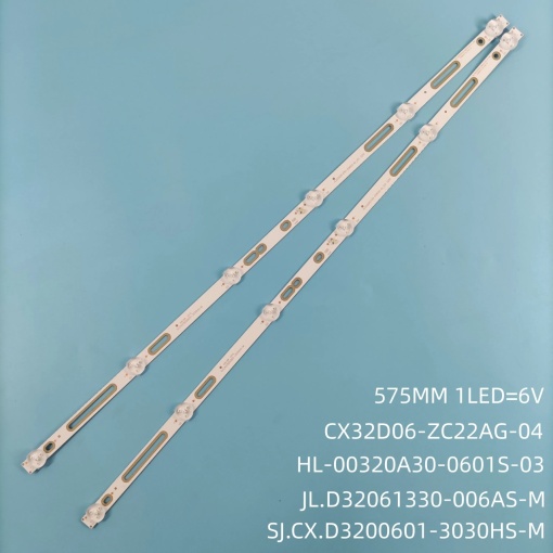 Set barete led tv SMART TECH 32 inch LE-32Z4TS, HL-00320A30-0601S-07 A1 , 2 barete 6 led