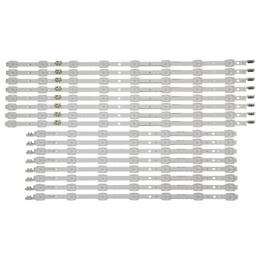 Set barete led tv SAMSUNG 55" 2014SVS55-CURVED-3228 , DCGE-550DCA-R5 8LED , BN96-33493A DCGE-550DCB-R5 7LED , BN96-33494A , LM41-00106K & LM41-00106Jș 8*(7led+8led) L:626mm R:526mm