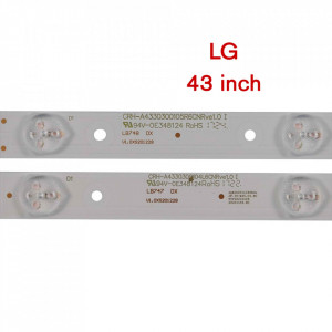 Set barete led LG 43 inch 43UJ620V CRH-A4330300104L6CNRev1.0 CRH-A4330300105R6CNRev1.0 4 barete x 4 led + 4 barete x 5 led - Img 6