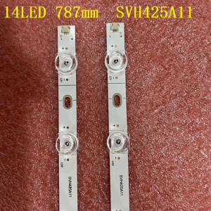 Set barete led tv Hisense 43 inch 43H6500G 43R6000GM 43A603AMV 43R6E3 43h6g 43R6090G 43H6570G JL.D425E1330-003BS-M SVH425A11; 2*14led 789mm; 3v - Img 6