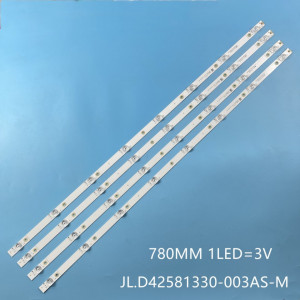 Set barete led tv Hisense, Panasonic 43 inch JL.D42581330-003AS-M 4x8 led, 780mm, 3v - Img 1
