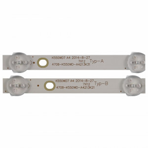 Set barete led tv Philips 55 inch 55PUF6056 55PFF5250 4708-K550WD-A4213K31 K550WD7 A4 7X12 TYP-A , 4708-K550WD-A4213K21 K550WD7 A4 7X12 TYP-B 12 barete de 7 leduri - Img 5