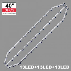 Set barete led tv SAMSUNG 40 inch 2013SVS40_T1_B2_13 D3GE-400SMA-R2; D3GE-400SMB-R3 3*13led 758mm 3 v - Img 1