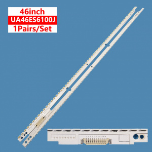 Set barete led tv SAMSUNG 46 inch EDGE 2012SVS46 7032NNB RIGHT60 / LEFT60 3D BN96-21713A & BN96-21714A ,v2ge-4608ma-r3 , 2*60 LED , 572MM , CONNECTOR 10PIN - Img 1