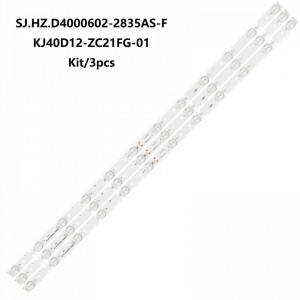 Set barete led TV Samus 40 inch LE40C1 SJ.HZ.D4000602-2835AS-F, KJ40D12-ZC21FG-01, 3 x 12 led, 3V, 775 mm, 18V/ bara, (2 grupe de 6 leduri in paralel ) - Img 1