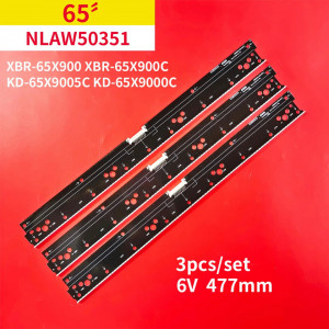 Set barete led tv Sony 65 inch KD-65X9005 XBR-65X900A XBR-65X850A KD-65X9005A KD-65X9000A NLAC50234L NLAC50234R RST234L-42A1 RST234R-44R 3*88led 478 mm 6v - Img 1
