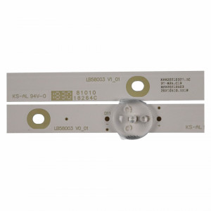 Set barete Philips 58 inch 58PUS7555 ; LB-GM3030-GJPHP585X11AA12-L-2-T + R-2-T PT580F2-PU1L.Q REV: S01A; LB58003 V0_01 LB58003 V1_01 5x(5led+6led) 3v - Img 2