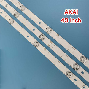 Barete led tv AKAI 43 inch JS-D-JP4310-B81EC JS-D-JP4310-A81EC, 3 barete 8 leduri - Img 5