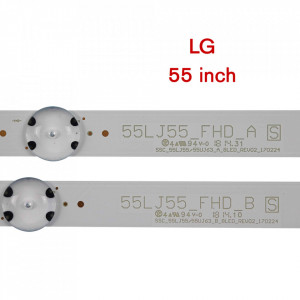 Set barete led LG 55 inch 55UJ630V, 55UJ6300, 55UJ635V 55UJ63_UHD_A (B), 55LJ63_UHD_A (B) 10 barete x 4led - Img 6