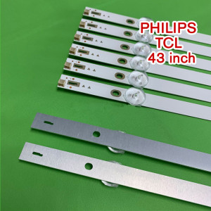 Set barete led TV Philips TCL 43 inch K430WDC1 A3 4708-K43WDC-A3113N11 43HFF5952, 8 barete de 3 leduri - Img 6