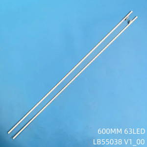 Set barete led tv SONY 55 inch, KDL-55W807C, KDL-55W808C, KDL-55W809C, KDL-55W850C, LB55038, V1 _ 00, 395S1B, 67.55T26. F04, 74.55T26.001 2*63led 600mm L+R - Img 3