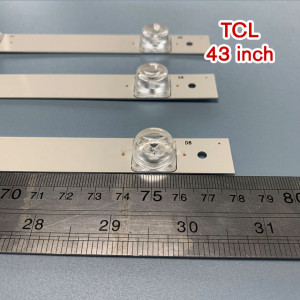 Set barete led tv TCL 43 inch 43D2900, 3 barete 8 leduri patrate - Img 5