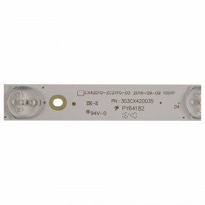 Set barete led tv Vortex, Sanyo 42 inch CX42D10-ZC21FG-03 2016-09-09 10S1P PN: 303CX420035 4 barete de 10 leduri - Img 4