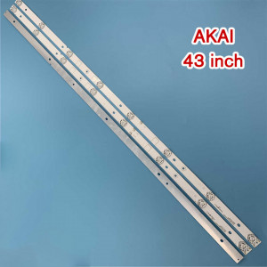 Barete led tv AKAI 43 inch JS-D-JP4310-B81EC JS-D-JP4310-A81EC, 3 barete 8 leduri - Img 6