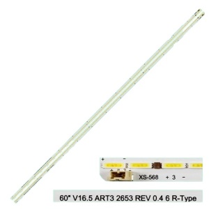 Barete led tv LG 60" V16.5 ART3 2652A REV0.4 6 L / R-Type 6922L-0147A , V16.5 ART3 2653A REV0.4 6 L / R-Type 6922L-0147A , 2*66LED , 3V , 660MM
