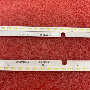 Set barete led tv LG 55 inch 55 V17 AS1 2850 2849 R L ; 6922L-0218A 6916L2850A 6916L2849A 55SJ850T 55SJ850V 55SJ8500 2 x 102 LED 602MM - Img 4