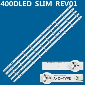 Set barete led tv LG, VESTEL 40" 400DLED-SLIM-REV01 A TYPE, 400DLED-SLIM REV01-20150202 C-TYPE, 4A + 1C, 5 x 10 led, 3V, 790 m
