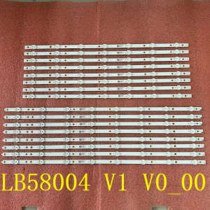 Set barete led tv Philips 58 inch 58PUS7304/12 LB58004 V1 V0_00 TPT580B5-U2T01D REVS01D 8*(7+8) led 3v 561mm+645mm - Img 2