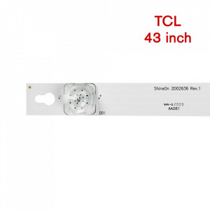 Set barete led tv TCL 43 inch 43D2900, 3 barete 8 leduri patrate - Img 8