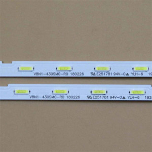 Set barete led tv SAMSUNG 43 inch 43"-NEW EDGE-28ea-180223-7020; V8N1-430SM0-R0 180226; BN96-45954A 2*28LED; 462MM; 6V - Img 4