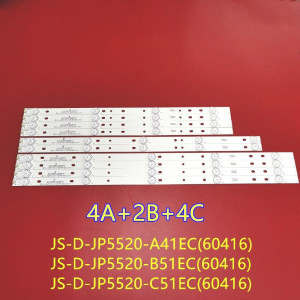 Set barete LED AKAI 55'' TV AKTV551 JS-D-JP5520-A41EC B51EC C51EC (60416) MS-L0956 6V; 4A+2B+4C - Img 1