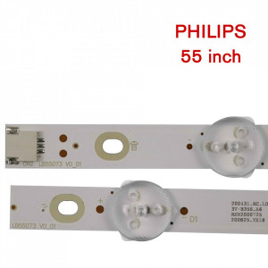 Set barete led Philips 55 inch 55PUS7503, 55PUS6162, 55PUS6262, 55PUS6753, 55PUS7303, LB55073 V1_02, 12 barete x 5led - Img 4