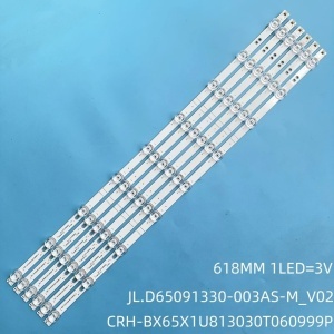 Set barete led tv HISENSE 65A6K SHARP , TOSHIBA 65 inch JL.D65091330-003AS-M_V02 / CRH-BX65X1U813030T060999P-REV1.2 M / SVH650AH8 , 9LED , 615MM