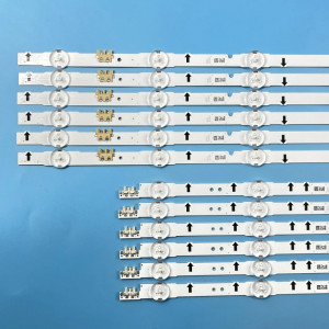 Set barete led tv Samsung 55 inch D4GE-550DCA-R3 + D4GE-550DCB-R3 ; 6 x 12 led (7 + 5 led); 3V ;1160mm - Img 2