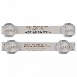 Set barete led tv Vestel, Hitachi 48 inch, 48DLED_A-TYPE_REV01, 49DLED_B-TYPE_REV00, 6Ax7 led + 1Bx8 led - Img 4