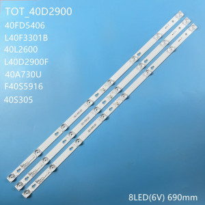 Set barete led TCL 40 inch TOT-40D2900-3X8-3030C-V5, 4C-LB4008-HR03J, 3*8led - Img 1