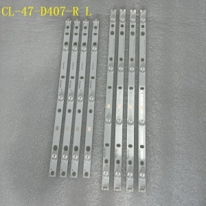 Set barete led tv CL-47-D407-L/R-V4 , CL-47-D407-R/L-V2, PT470H1-DUJFFE, LC470DUE-SFR1 4*7 led 904mm 6v