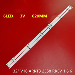 Set barete led tv LG 32 inch LG32LH6047-ZB 32" V16 ART3 2558; V16 32; 32LH604-ZB LC320DUE SUNGWEI 55V0 LB743 6916L-2558A LC320DUE-FJM1 2* 6LED ,3v ,620mm