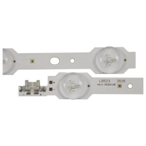 Set barete led tv SAMSUNG 55" 2014SVS55-CURVED-3228 , DCGE-550DCA-R5 8LED , BN96-33493A DCGE-550DCB-R5 7LED , BN96-33494A , LM41-00106K & LM41-00106Jș 8*(7led+8led) L:626mm R:526mm - Img 3