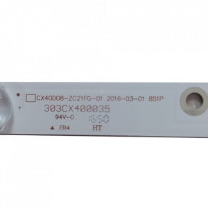 Set barete led tv HORIZON 40" CX40D08-ZC21FG-01 2016-03-01 8S1P 303CX400035, 40HL5300F 3V , 785MM ,4*8led - Img 3