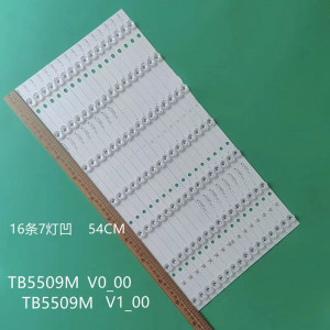 Set barete led tv PANASONIC 55 inch TB5509M V1_00 ; TB5509M V0_00 550TV01 (112LED) , 16*7led L+R , 540mm , 3V - Img 1