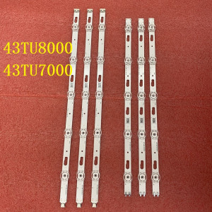 Set barete led tv Samsung 43 inch JL.D430A1330-408AL R-M_V02 V0T7-430SMA B-R0 UE43TU8072U, 3 x (5+5) led, 3v , 805mm - Img 1