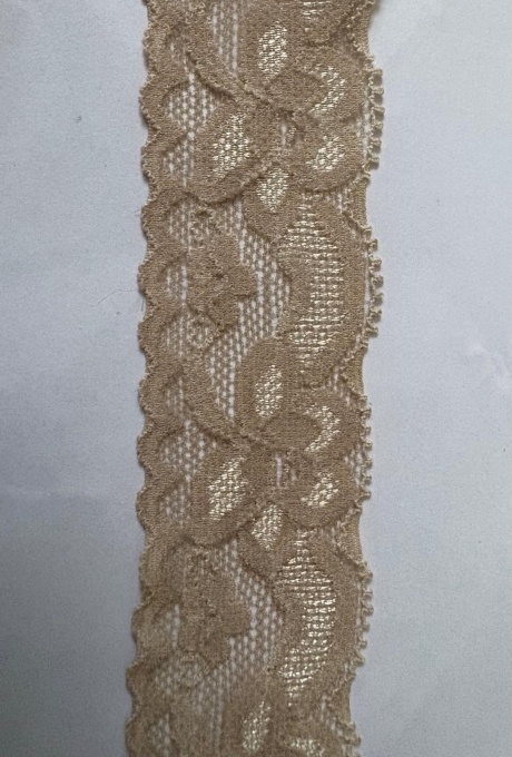 DANTELĂ ELASTICĂ -bej- 3cm