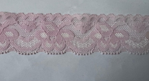 DANTELĂ ELASTICĂ -roz deschis- 3cm