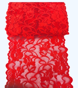 Dantelă elastică -roșu deschis- 18cm