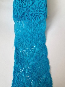 Dantelă elastică -turcoaz albastru- 7cm