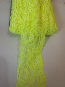 Dantelă elastică -verde neon- 5cm
