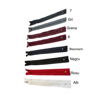 Fermoar fix 20 cm, spiră 3 mm – Rezistent, pentru fuste și accesorii