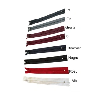 Fermoar fix 20 cm, spiră 3 mm – Rezistent, pentru fuste și accesorii