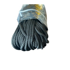 Snur rotund negru 3 mm