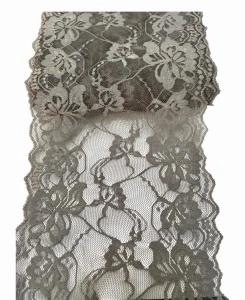 Dantelă elastică -gri- 16cm