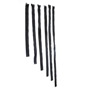 Fermoar Injectat Negru 5mm (Tip Tractor) – Detașabil – Lungimi 50-100 cm
