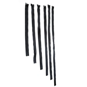 Fermoar Injectat Negru 5mm (Tip Tractor) – Detașabil – Lungimi 50-100 cm